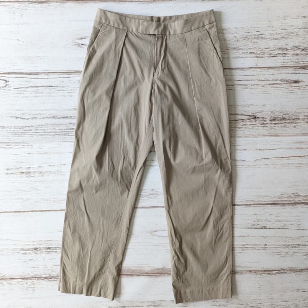 James Perse Khacki Pleat Front Pants sz 27